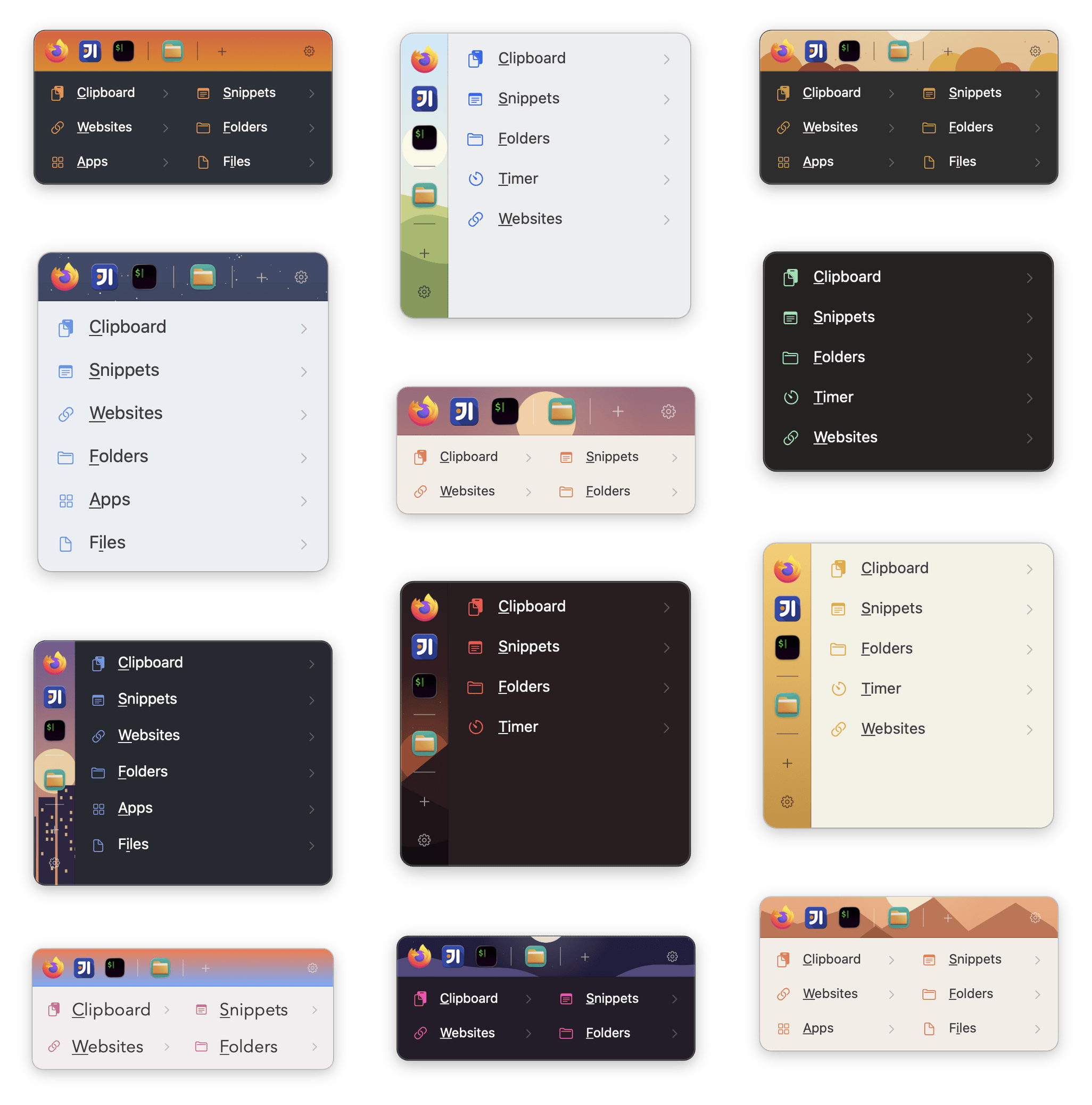 WhimPop appearance settings
